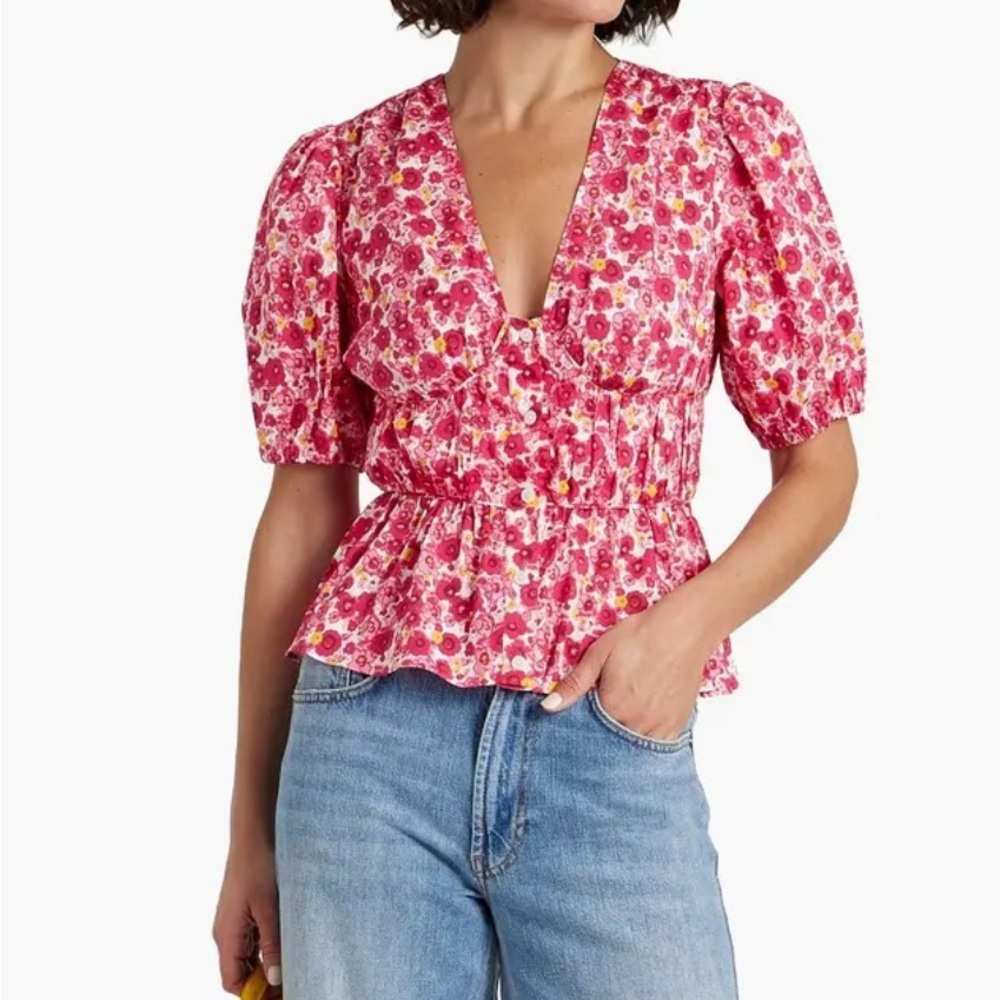 Derek lam 10 Crosby floral print poplin top